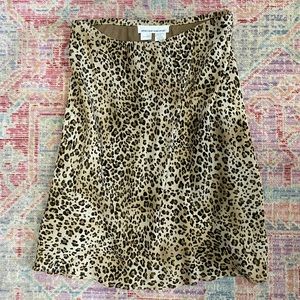 Vintage cheetah midi skirt